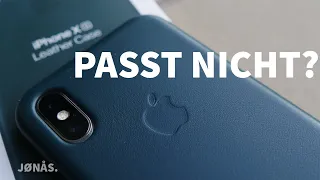 iPhone XS Leder Case Waldgrün am iPhone X