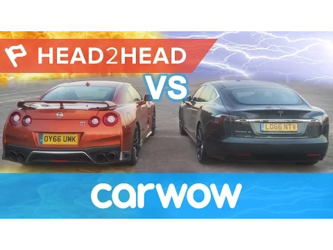 2017 Nissan GT-R vs Tesla Model S Drag Race Quadrathlon Has All the ...