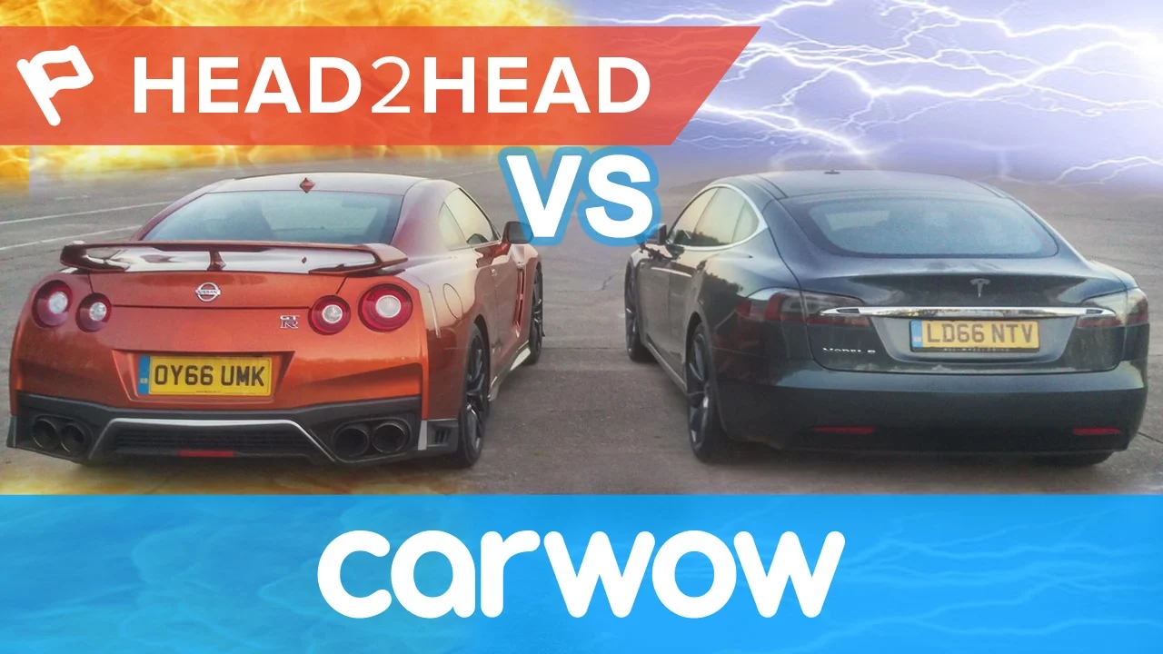 2017 Nissan GT-R vs Tesla Model S - Gasoline vs Electric Acceleration Challenge | Head2head