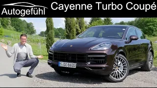 New Porsche Cayenne Turbo Coupé V8 FULL REVIEW with comparison SUV vs Coupé