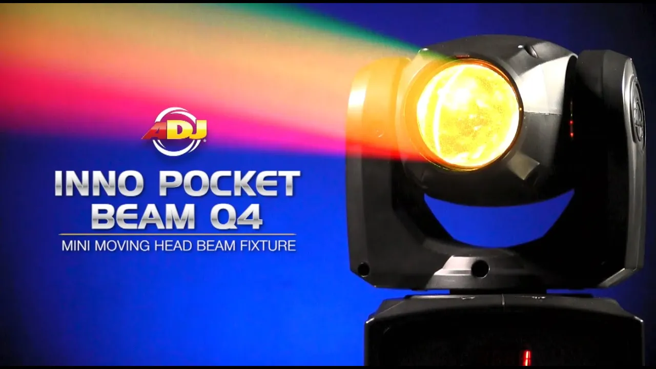 Product video thumbnail for ADJ American DJ Inno Pocket Beam Q4 Moving Head LED Light