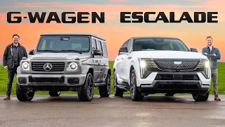 NEW Mercedes G-Class vs Escalade IQ // Battle Of The Silent Ballers