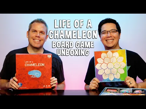 Unboxing Life of a Chameleon - Bug Eating (not real bugs) Board Game