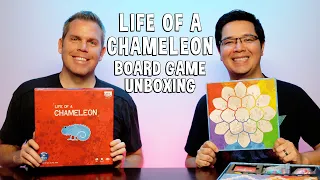 Unboxing Life of a Chameleon - Bug Eating (not real bugs) Board Game