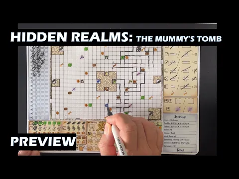 Hidden Realms The Mummys Tomb Preview PnP Board Game