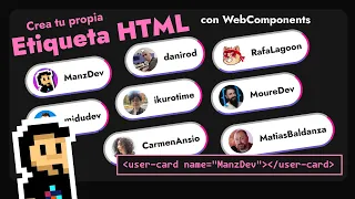 ¡Crea tu propia etiqueta HTML! ¡Con WebComponents!