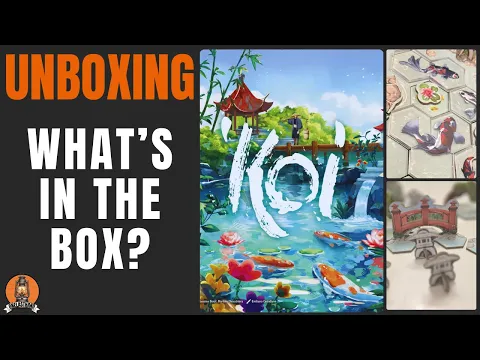Koi Board Game Unboxing | Tile Placement with Acrylic Koi