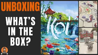 Koi Board Game Unboxing | Tile Placement with Acrylic Koi