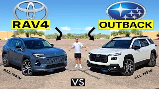 REDESIGNED ICONS! -- 2026 Toyota RAV4 vs. 2026 Subaru Outback: Comparison