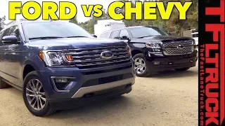 Big Boy Towing Wars! 2018 Ford Expedition vs Chevy Suburban
