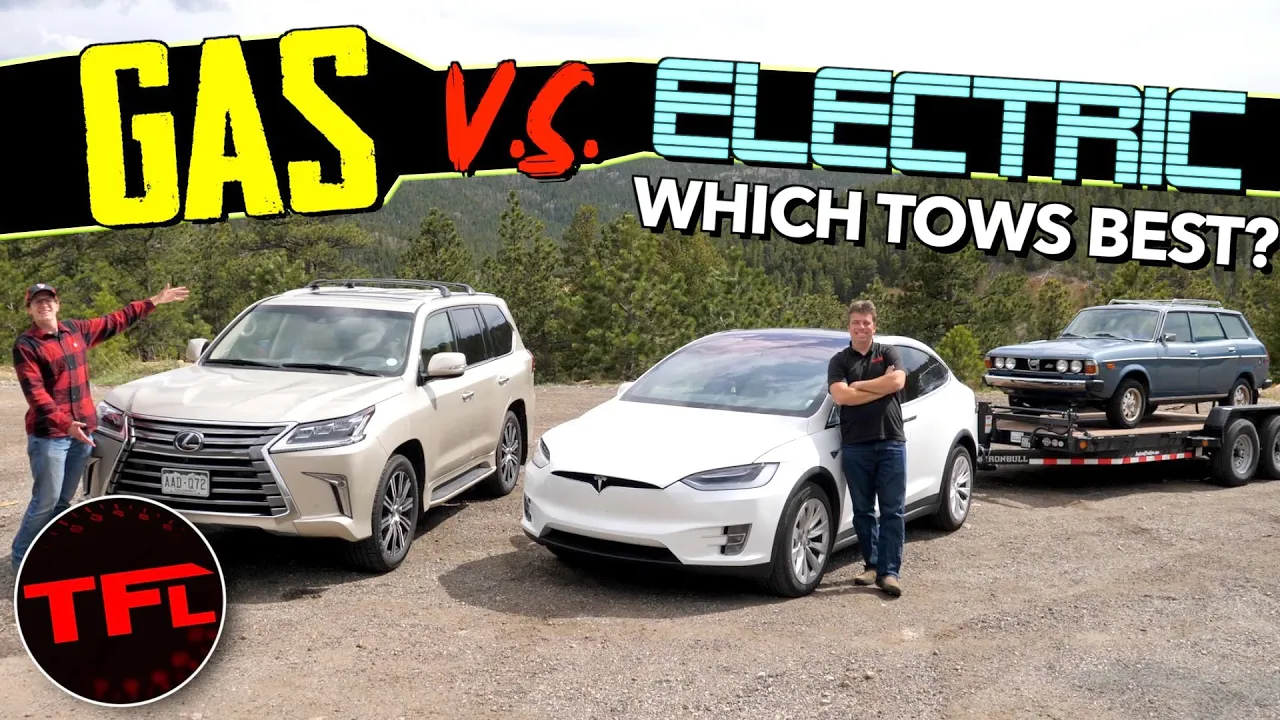 What Tows Best - Electric or Gas SUVs? We Find Out By Comparing a New Lexus LX to the Tesla Model X