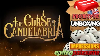 The Curse of Candelabria - Prototype Unboxing & Impressions (EN) by Epitrapaizoume