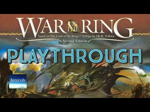 War Of The Ring Board Game | Playthrough