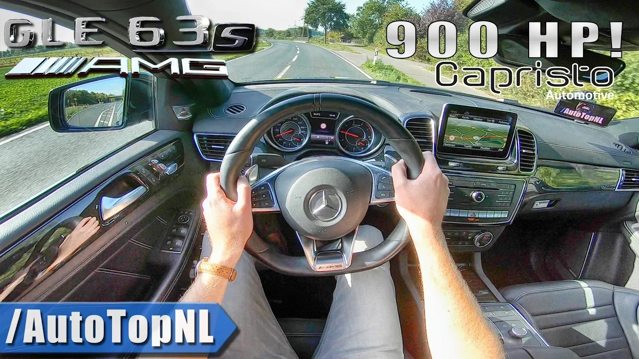 900HP Mercedes GLE 63 S AMG Coupe STRAIGHT PIPE Capristo EXHAUST POV Test Drive by AutoTopNL
