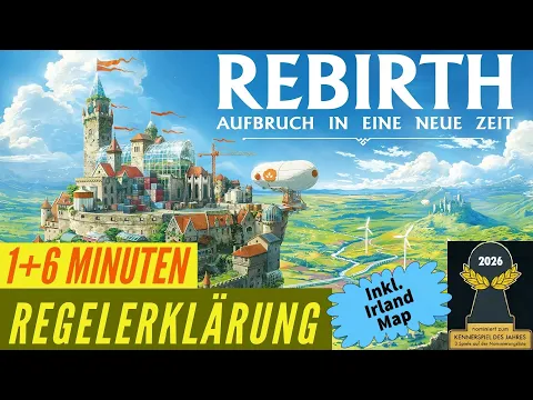 Rebirth Regeln Anleitung Regelvideo Brettspiel + Irland Kennerspiel des Jahres 2026
