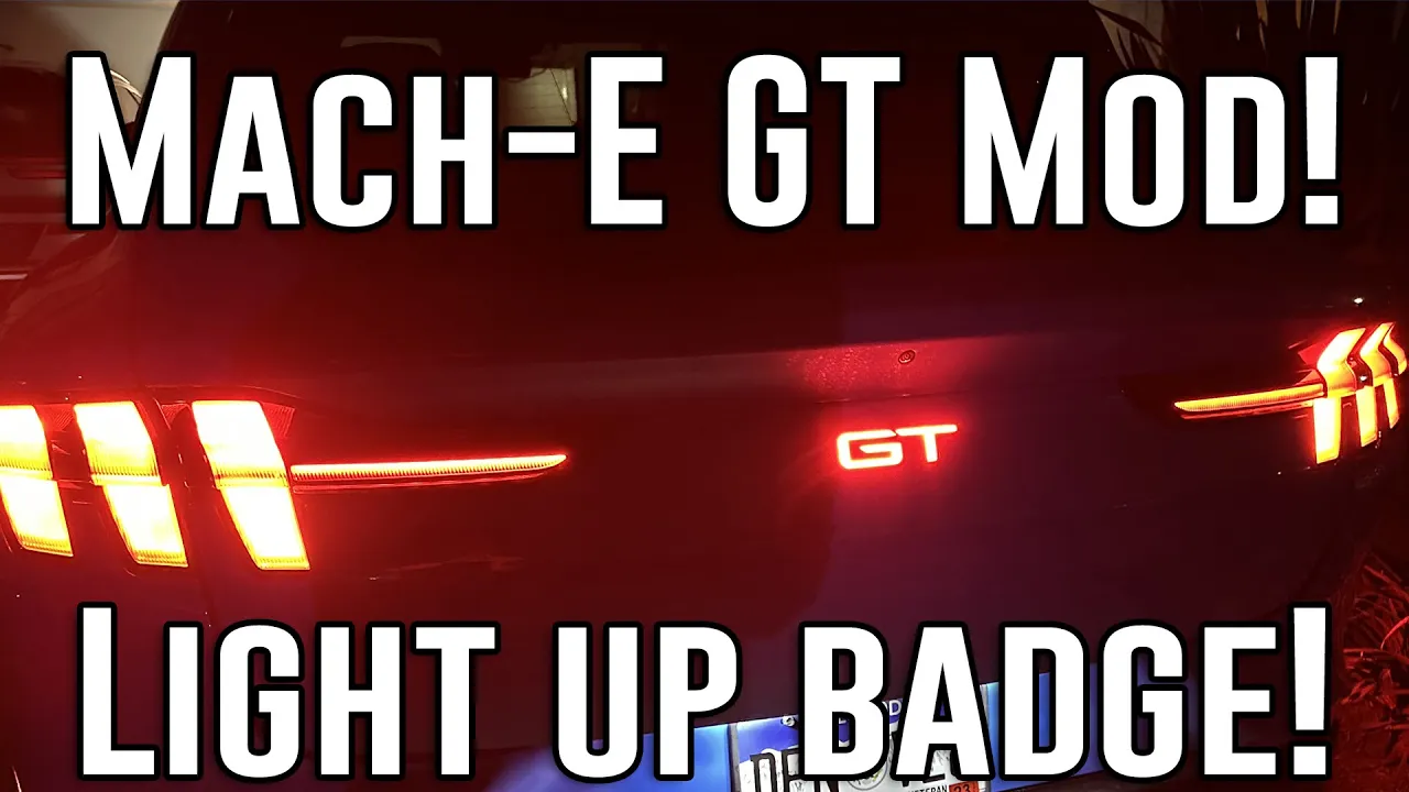 Light up Mach-E GT emblem install (Upgraded V2 from EV-Vida)