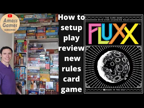 How to play Fluxx review setup AmassGames party Uno cards board game boardgame #funny #tabletop