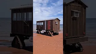 Motorized Beach House! 🏖️ #beach #cars #home