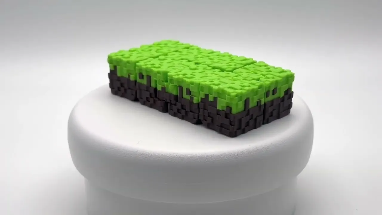 Anti-stress toy Infinite Cubes (Minecraft version) [FDM printing]