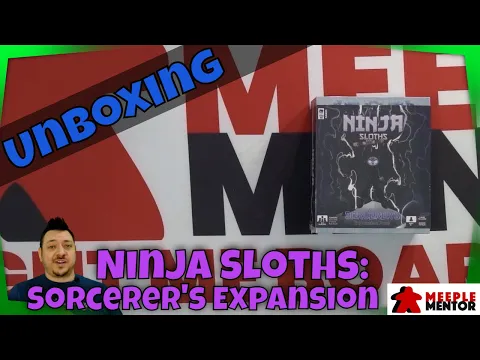 Meeple Mentor Unboxes Ninja Sloths: Sorcerer's expansion