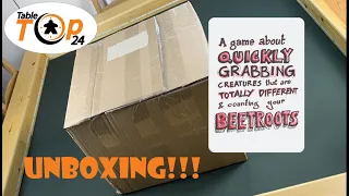 A game about quickly grabbing creatures that are totally different, and watching out for turnips Unboxing.