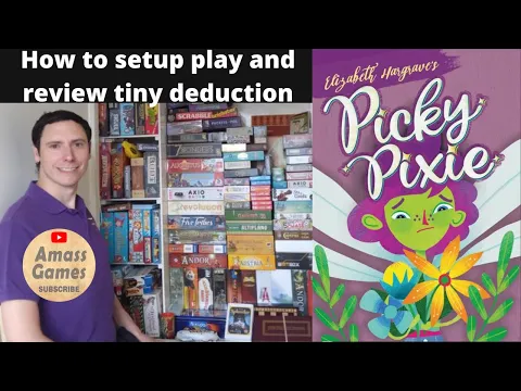 How to play Picky Pixie micro deduction board game wallet Wingspan Button Shy AmassGames boardgame