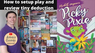 How to play Picky Pixie micro deduction board game wallet Wingspan Button Shy AmassGames boardgame