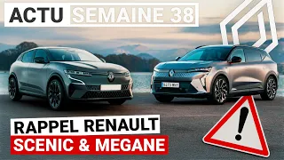 RAPPEL Renault SCENIC & MEGANE : que s'est-il passé cette semaine ?