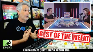 6 Cool New Games! 13 Fun Boardgame Videos! | Rahdo Recaps The Boardgame Week (Jul 30th - Aug 6th)