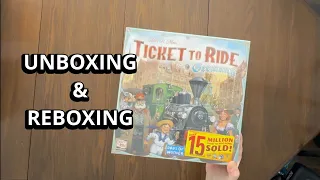 Ticket To Ride: Germany - Unboxing and Reboxing - What's in the Box?