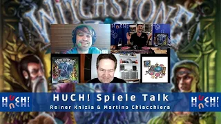 HUCH! Spiele Talk mit den Autoren Reiner Knizia und Martino Chiacchiera zu Witchstone