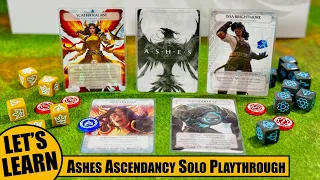 ASHES ASCENDANCY Solo Playthrough with Teach of Issa Brightmore vs Scatha Kalani | Plaid Hat Games