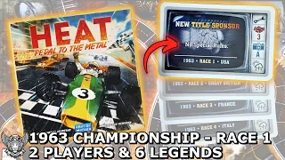Heat Pedal to the Metal - 1963 Championship Race 1 (USA) - 2‑Player 6‑Legend
