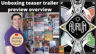 Aurum 3-4 player #tricks trick taking #tabletop #boardgame #unboxings #trailer #teaser AmassGames 4k