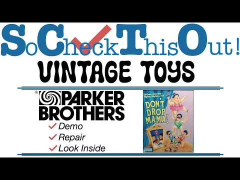 Demo & Repair: DON'T DROP MAMA! Vintage Family Game Night fun by Parker Brothers!