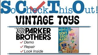 Demo & Repair: DON'T DROP MAMA! Vintage Family Game Night fun by Parker Brothers!
