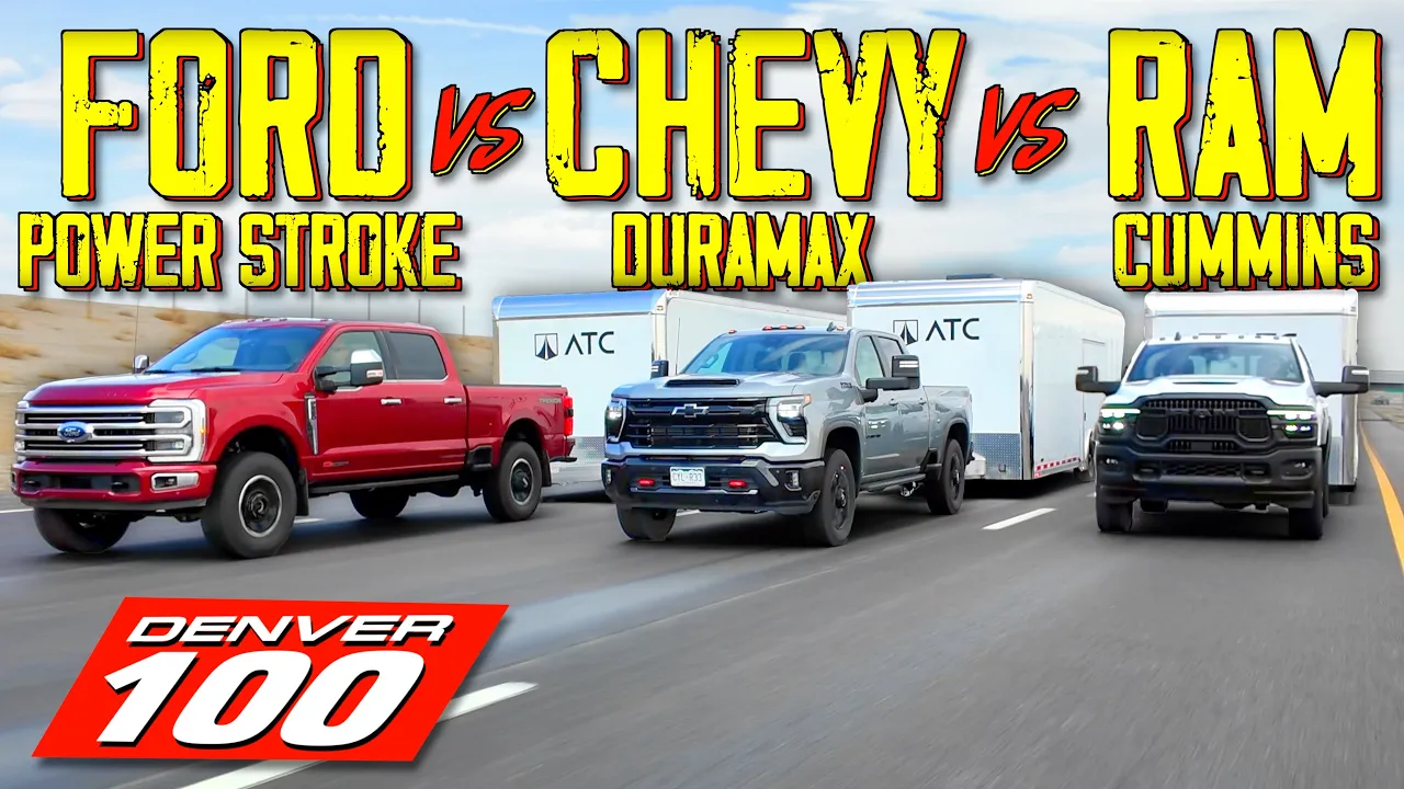 Chevy vs Ford vs Ram: There Is One Clear Winner! Denver 100 Towing MPG Loop