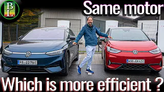 VW Id.3 GTX vs Id.7 Pro - Consumption Comparison