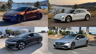 I've Driven Lucid Air, Model S Plaid, EQS, & Taycan All Within 1 Week! Here Are My Thoughts