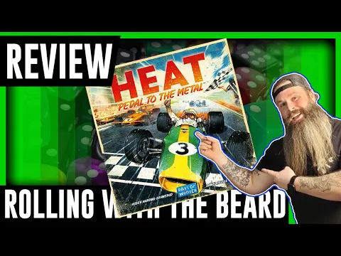 Heat: Pedal to the Metal board game Review. It's like Flamme Rouge with Motors!