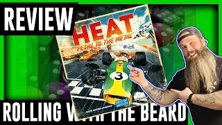 Heat: Pedal to the Metal board game Review. It's like Flamme Rouge with Motors!