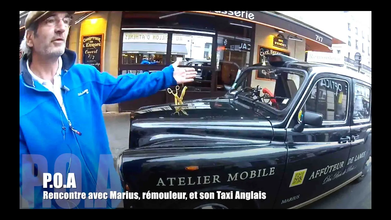 P.O.A : Le Taxi anglais de Marius, l'affuteur de lames à Paris