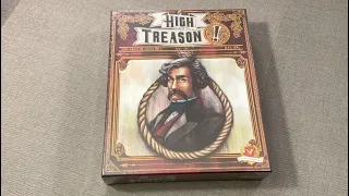 The Discriminating Gamer: High Treason unboxing with Ray