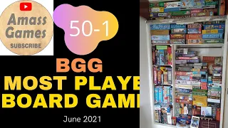 Top 50 most played board games June 2021 * Amass Games *