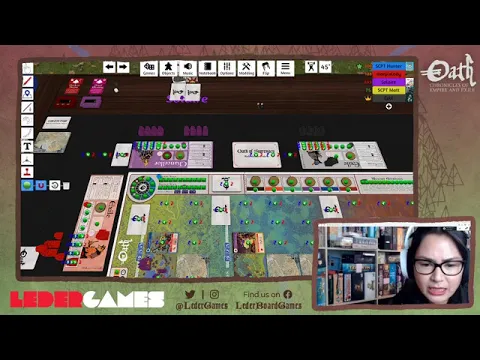 Oath: Chronicles of Empire and Exile Live Tabletop Simulator Play-through 1/16/2020