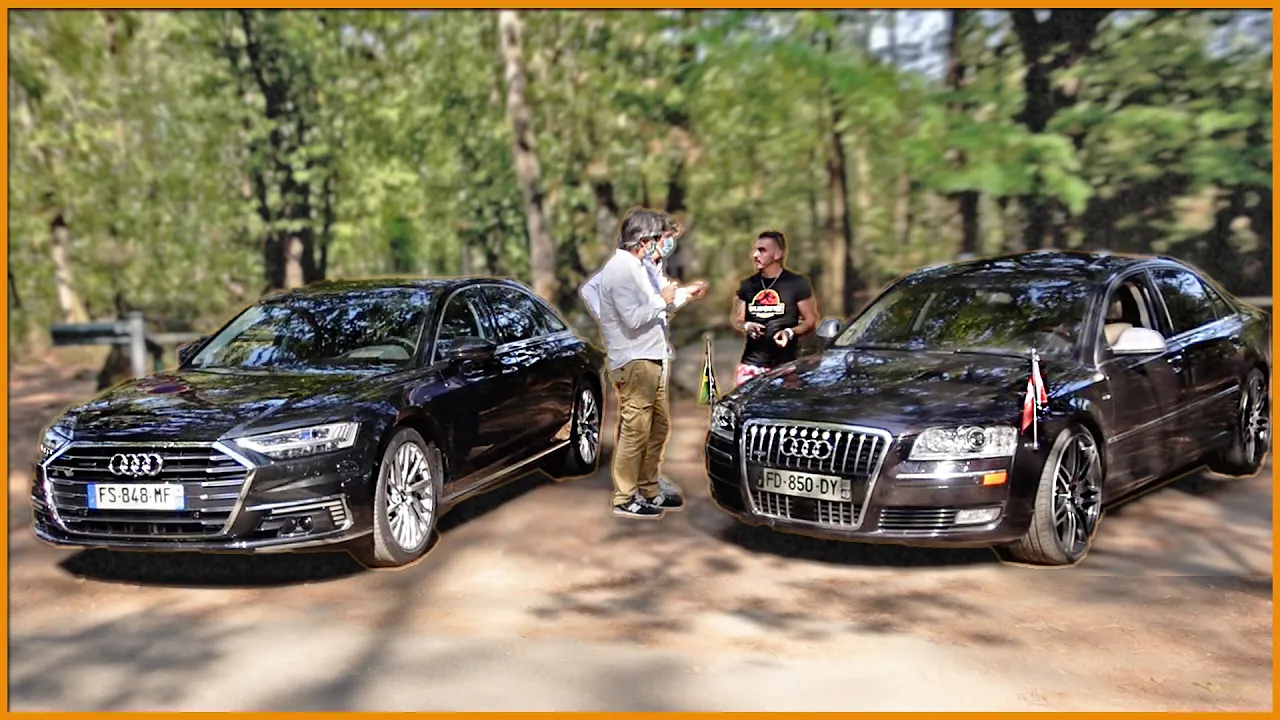 Quand L'AUDI A8 L TFSI-e RENCONTRE l'A8 Limousine de La REINE DU DANEMARK 👑 @Dylan Gautiéé