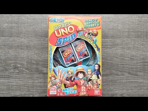 UNO Anime Mini One Piece Spin Card Game