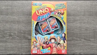 UNO Anime Mini One Piece Spin Card Game