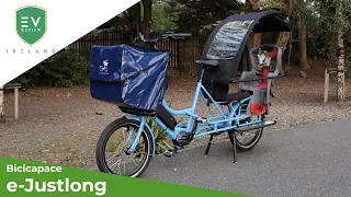 Bicicapace e-Justlong Electric Bicycle - This cargo e-bike is the perfect car replacement