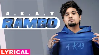 Rambo (Lyrical) | A Kay | Western Penduz | Latest Punjabi Songs 2020 | Speed Records